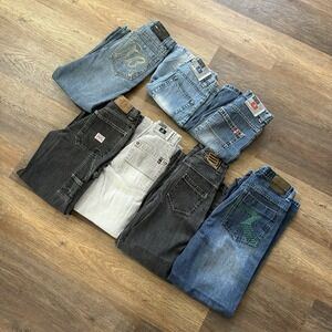 7 Pc VTG Y2K Kids Jean/Jorts Lot Sz 8-16 Southpole‎ Fubu Evolution Carpenter